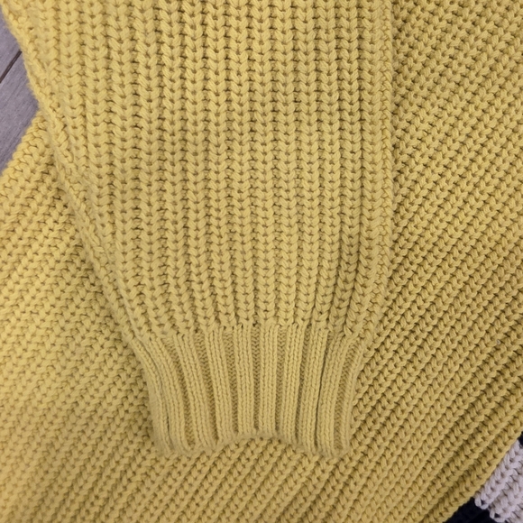 STAUD Yellow and Navy Striped Sweater - Picture 4 of 5